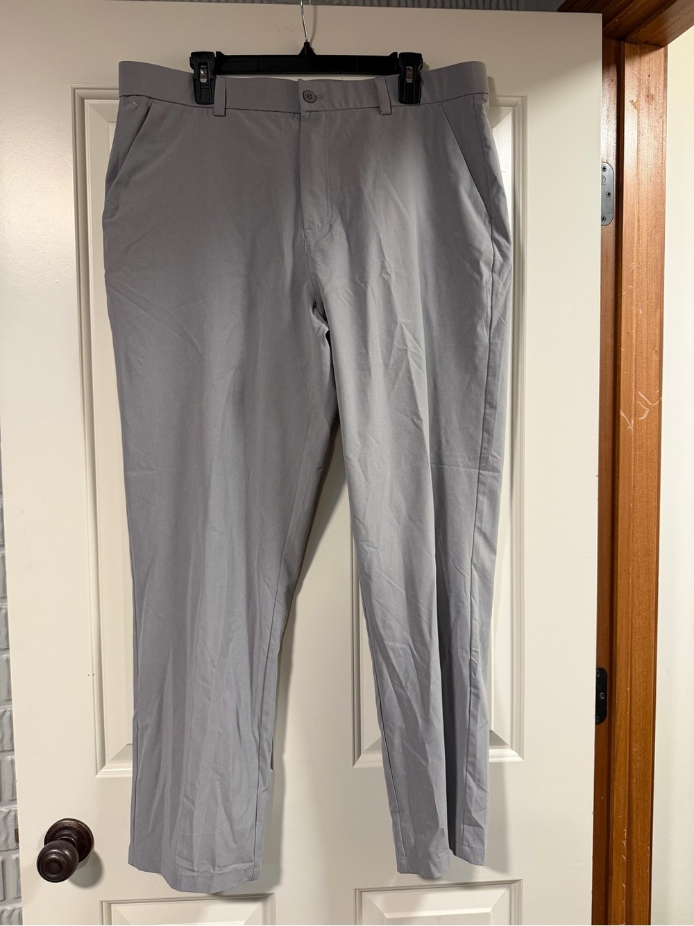 LIBIN Men’s Golf Pants Gray Performance Stretch 38x30